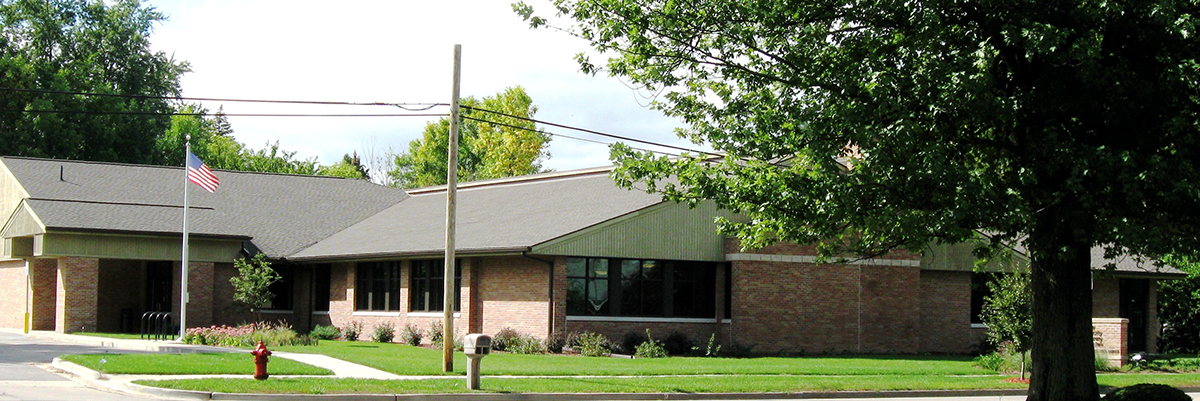 Auburn Area Branch exterior shot of building