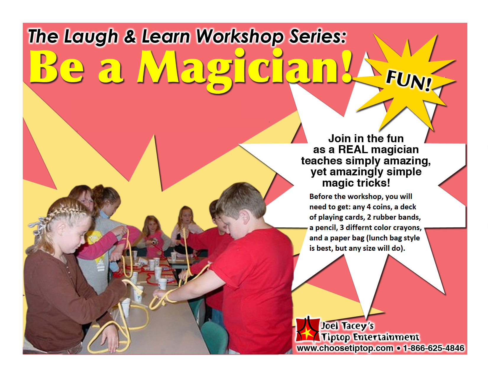 The Laugh and Learn Workshop Series: Be a Magician! poster