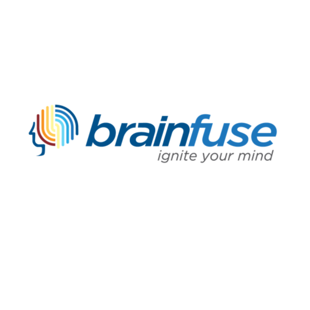 image of a brain with rainbow colors (brainfuse logo)