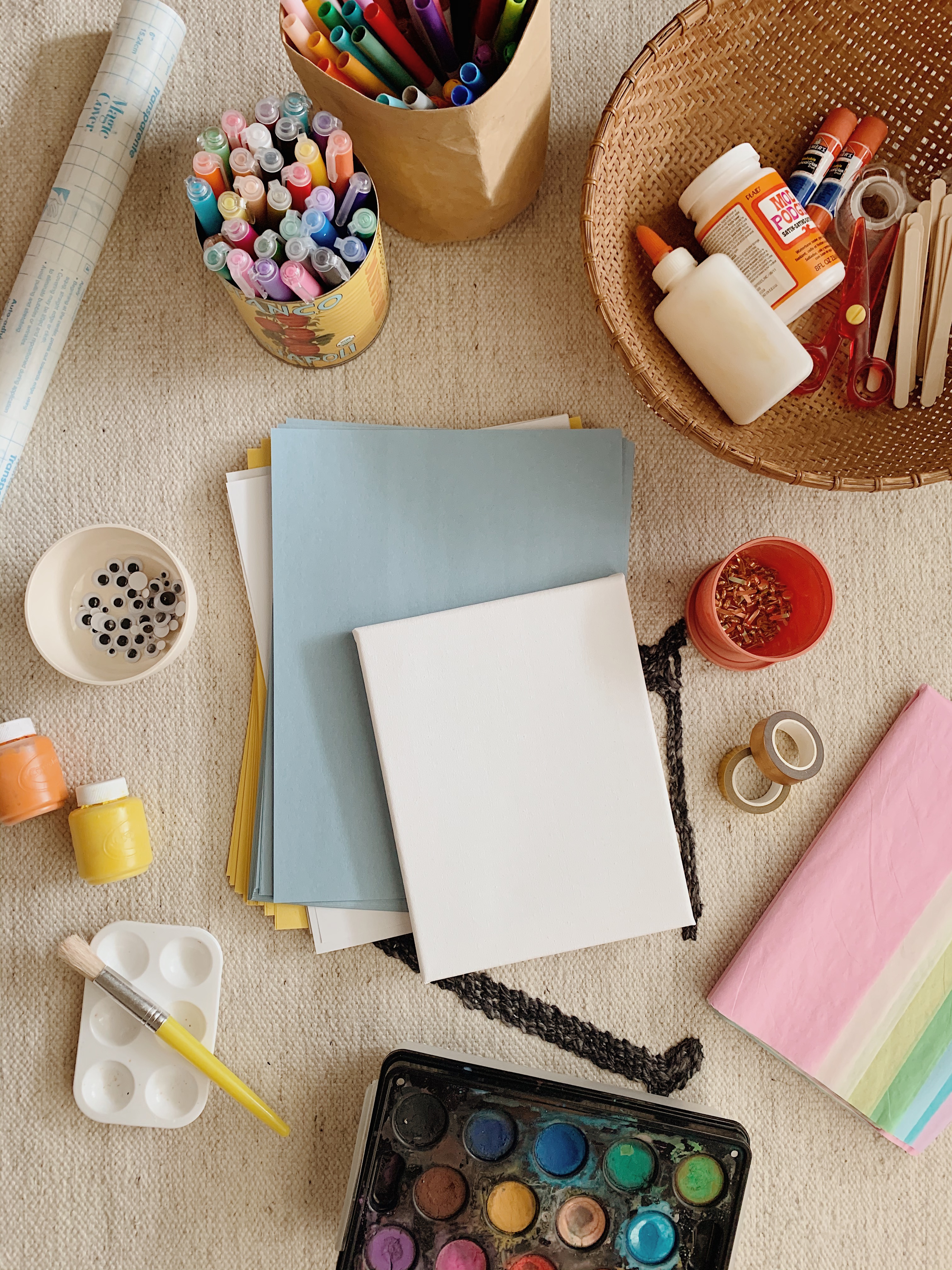 Image of various crafting supplies.
