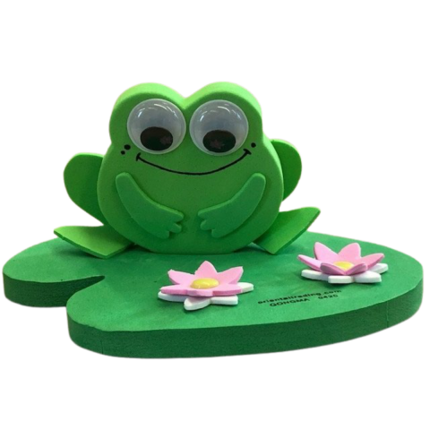 3D Frog on a Lily Pad Craft