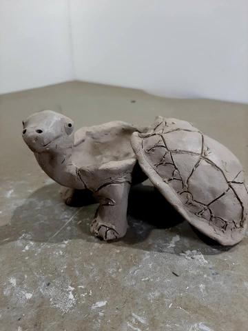 Image of clay sculpted turtle