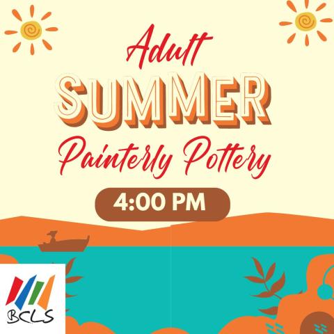 Adult Painterly Pottery 4:00 PM