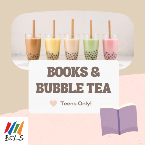 Books & Bubble Tea for Teens in Grades 6-12