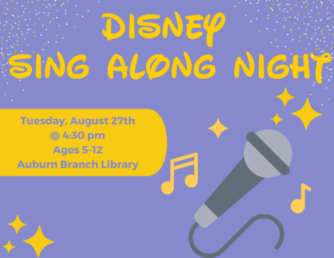 Disney Sing Along Night Flyer