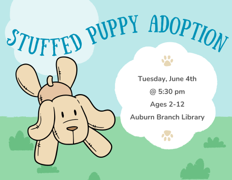 Stuffed Puppy Adoption Flyer