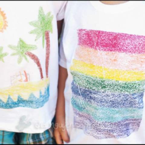 Sandpaper art t-shirts