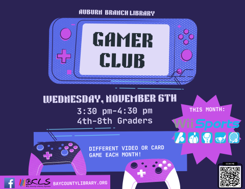 Gamer Club Flyer with Event Details