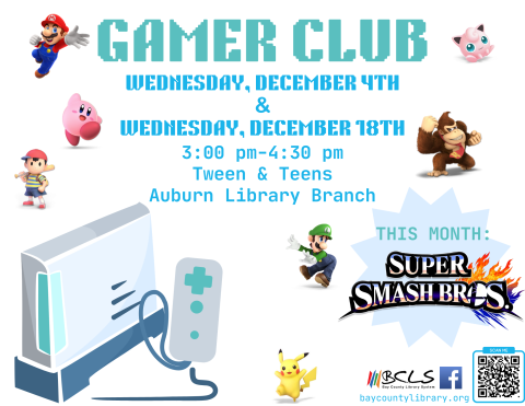 Gamer Club Flyer with Event Details