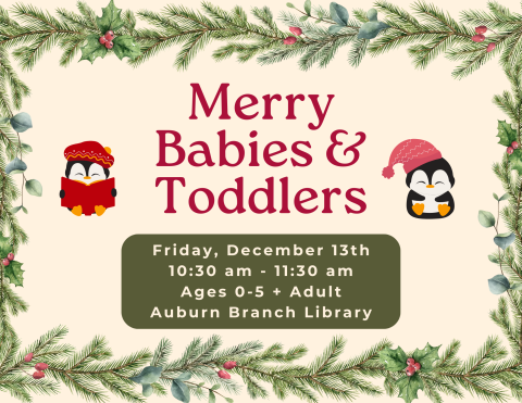 Merry Babies & Toddlers Event Flyer