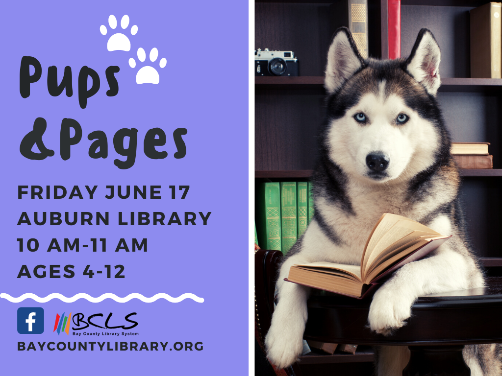 Pups and Pages flyer