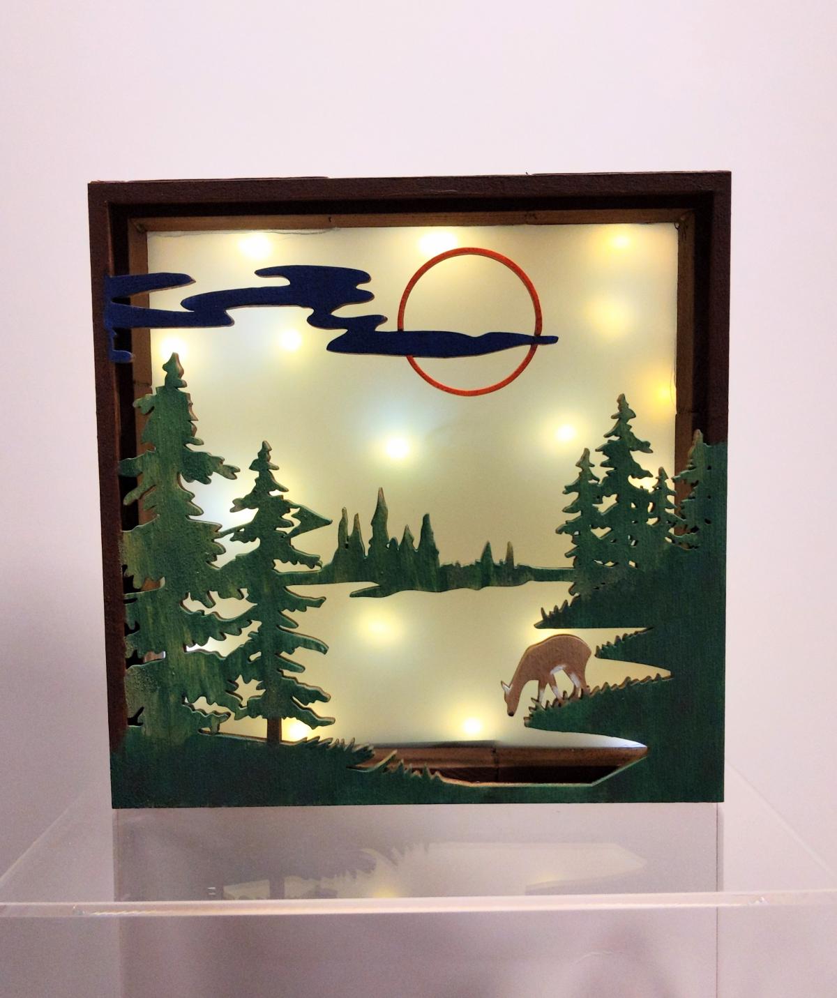 Woodland Scene Light Box