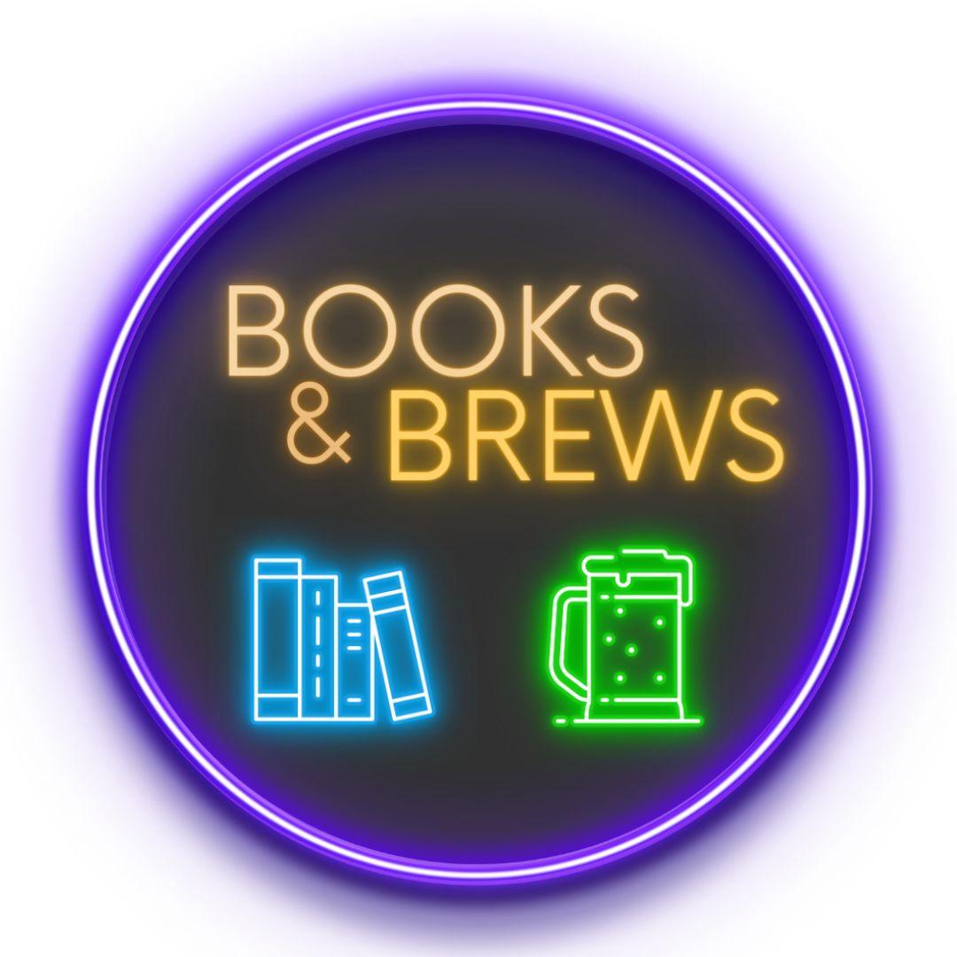 Books and Brews Neon Sign Logo 