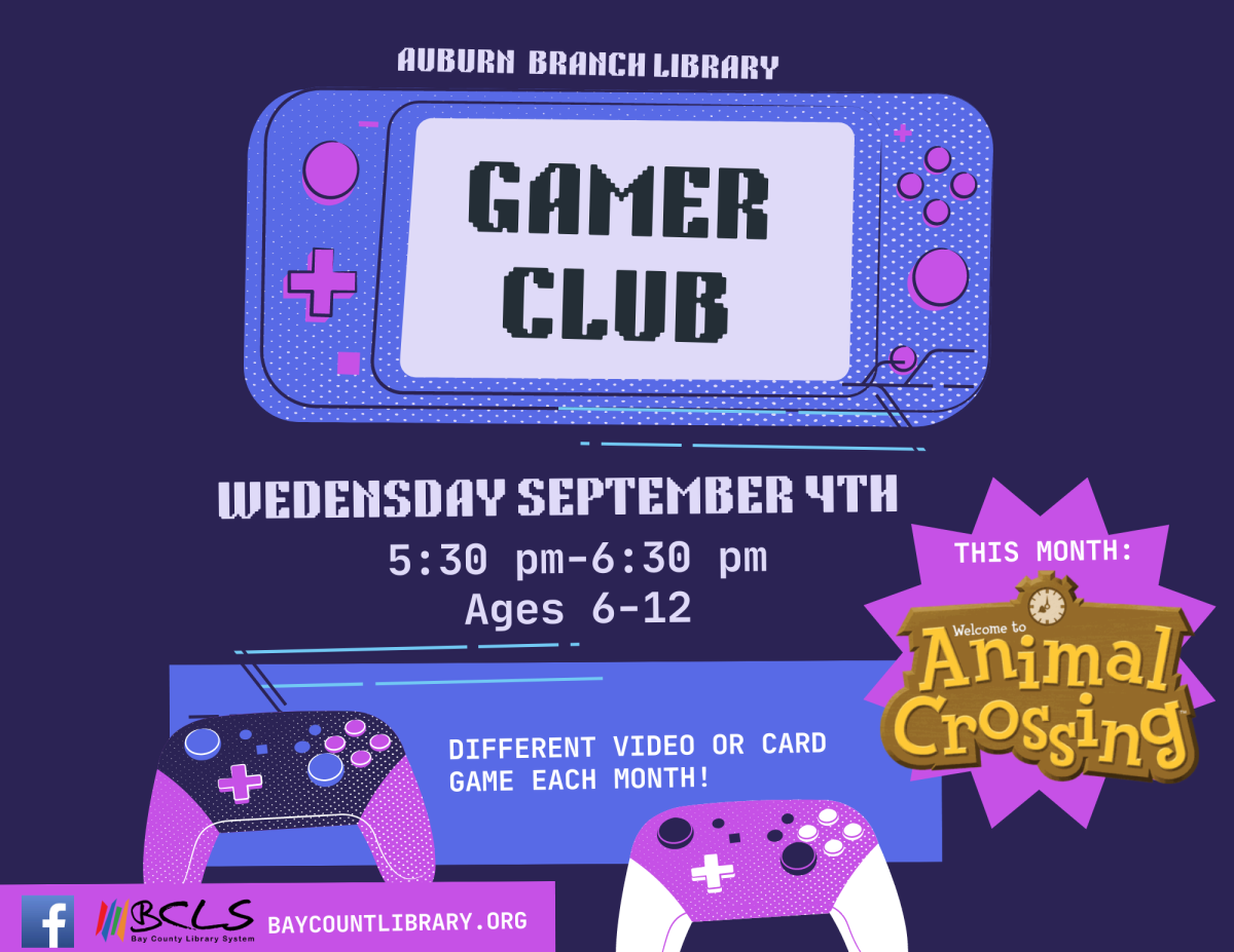 Gamer Club flyer with event details