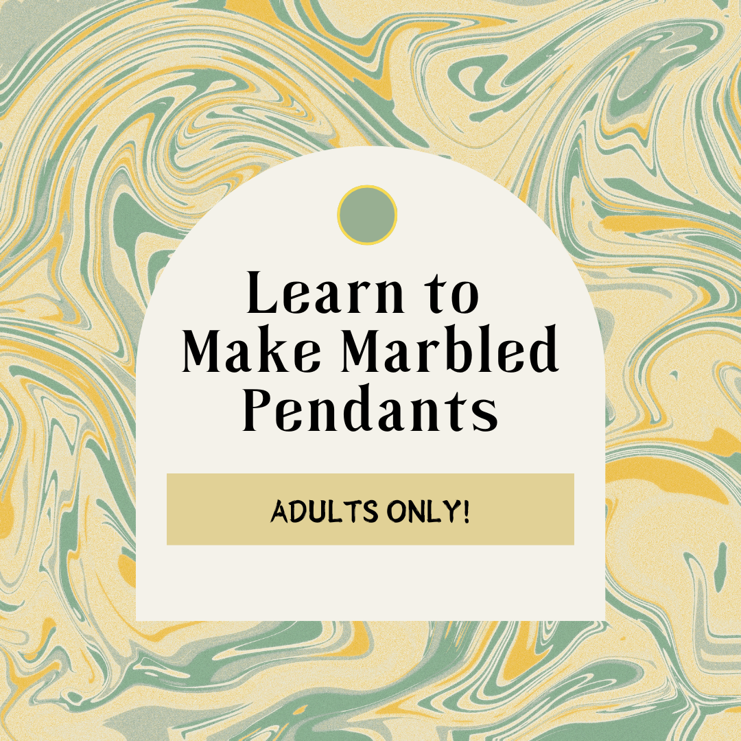 Learn to Make Marbled Pendants. Adults Only